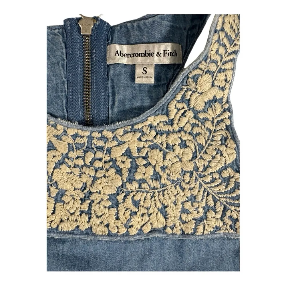 Abercrombie And Fitch Denim Dress Size Small - Image 5