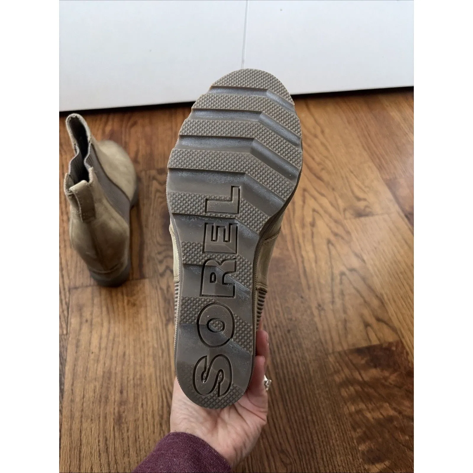 Sorel Boots Women’s Size 8 Joan of Arctic Wedge II Chelsea  Leather - Image 6