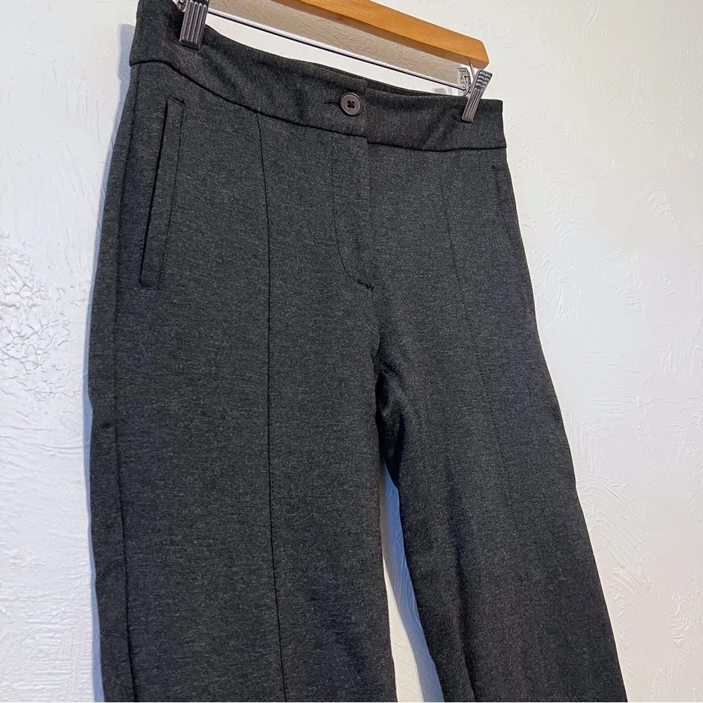 BETABRAND Skinny Leg Cigarette Dress Yoga Pants Pockets Ankle Zip Gray S Long - Image 3