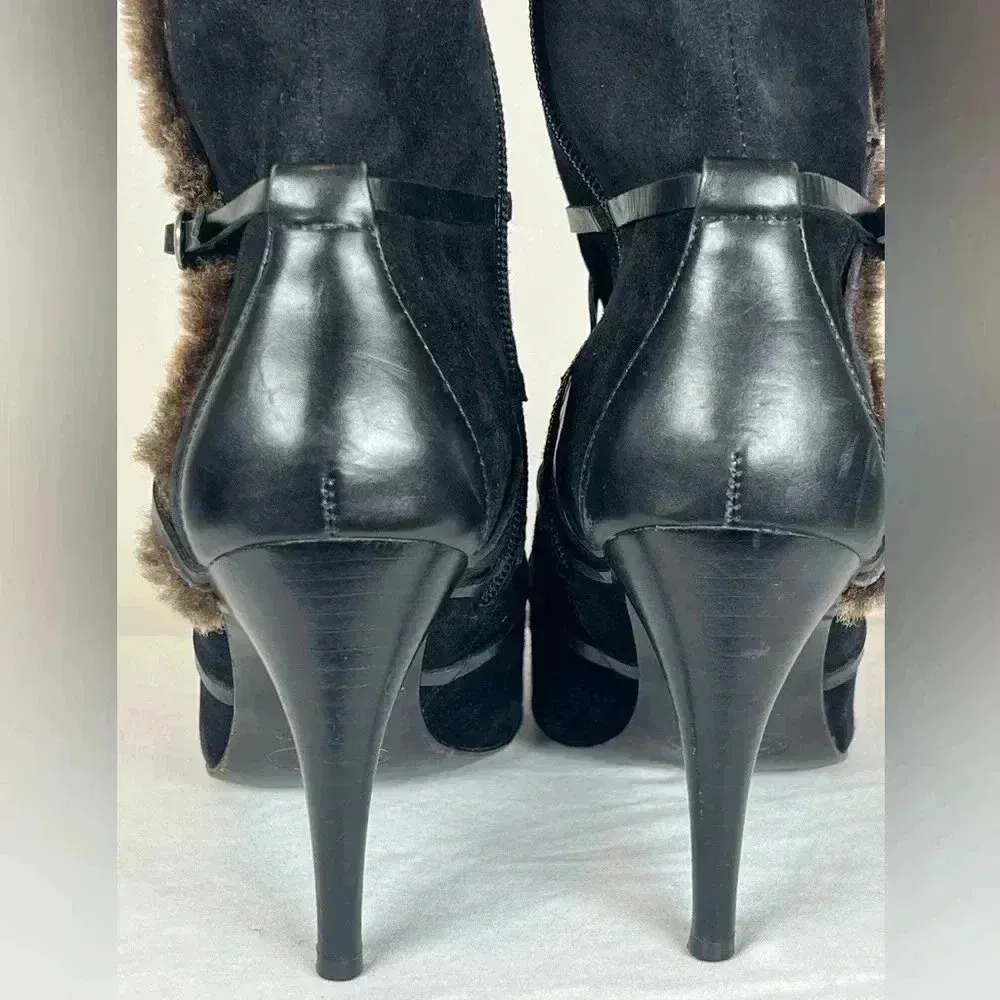 Circa Joan & David Dulcinea Black Suede Mid Calf Boot Women’s Size 8.5 Medium - Image 5