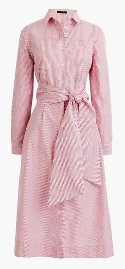 J.Crew Stripe Tie-Waist Shirtdress - Image 2