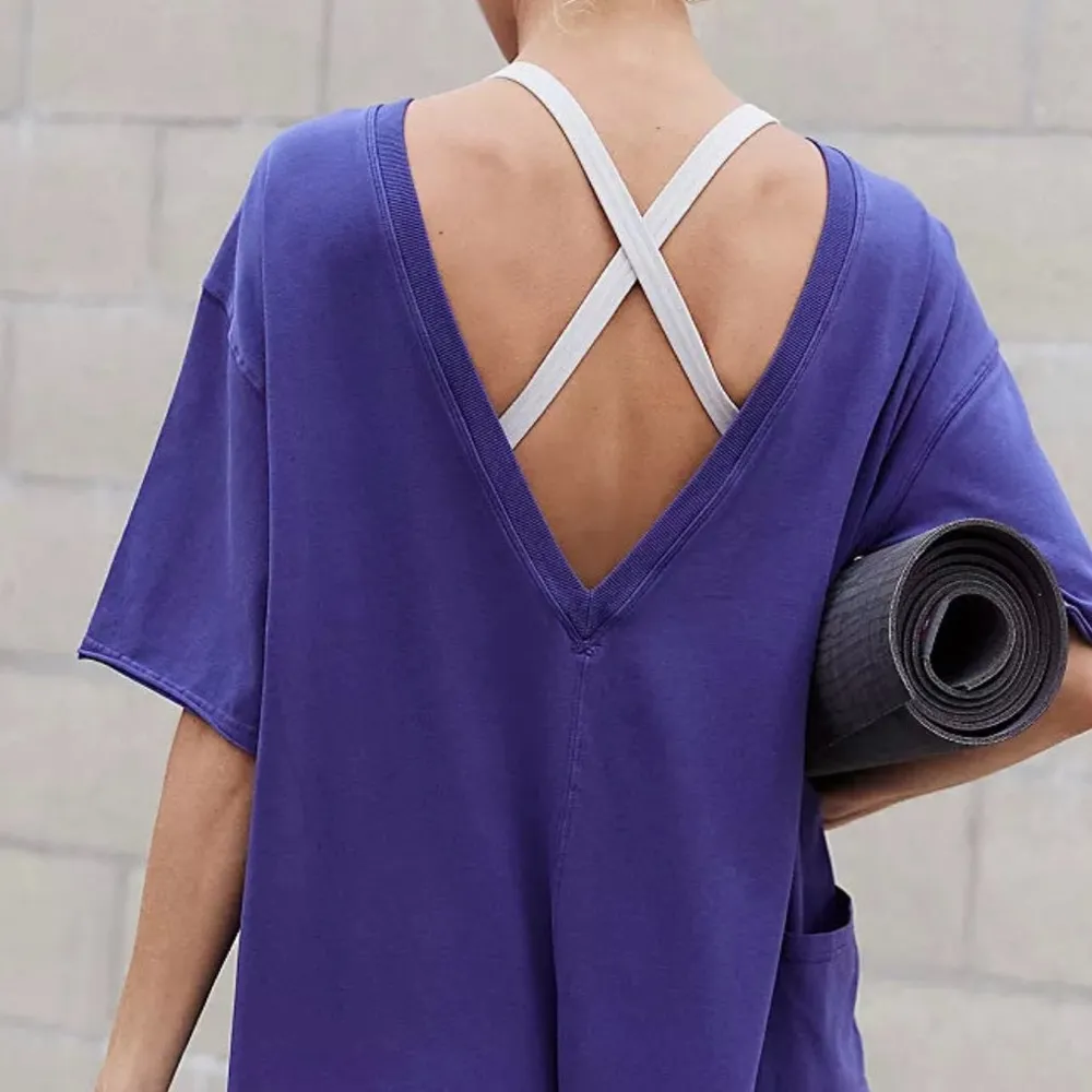 Free People Tee Shirt Romper - Image 5