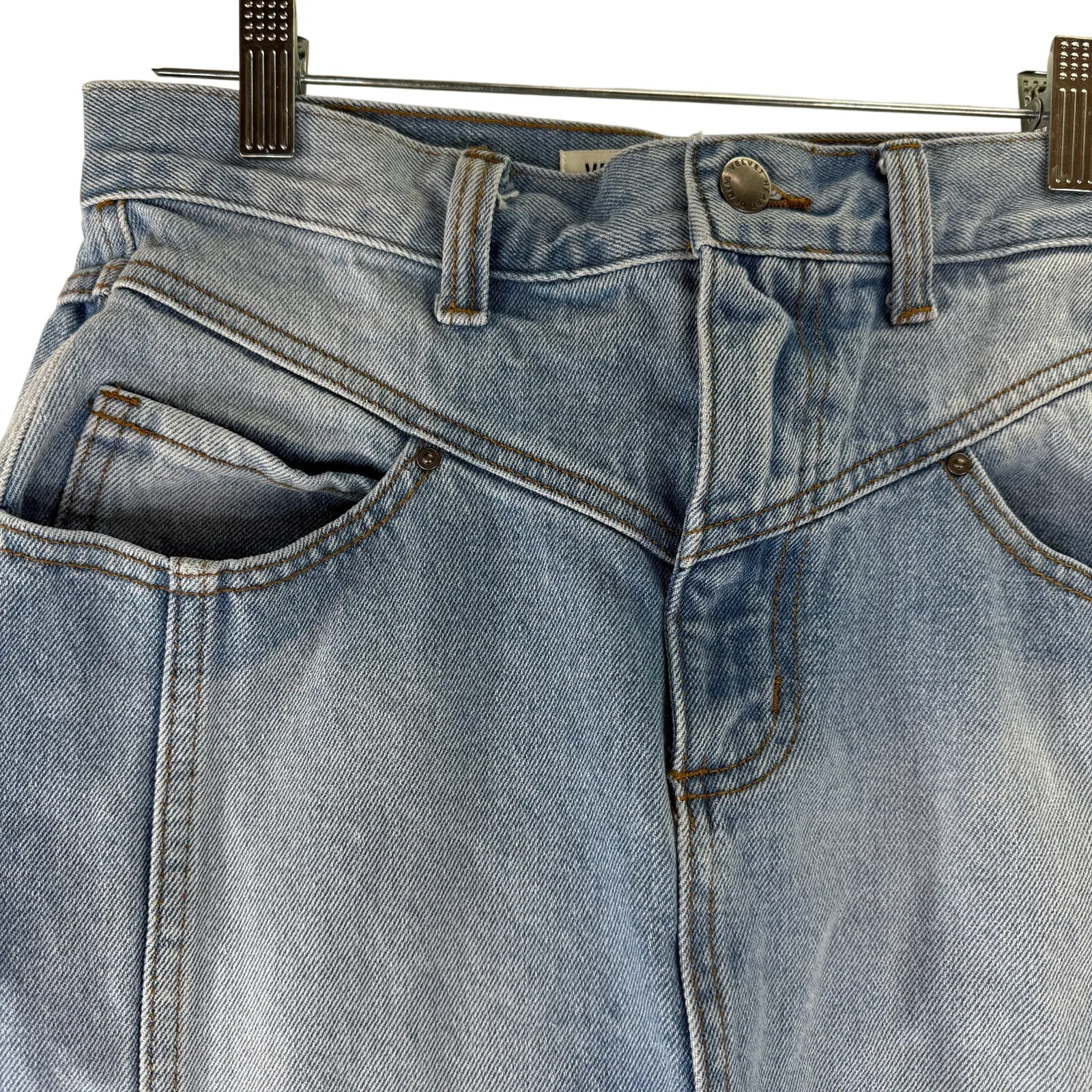 Velvet Heart Denim Tessia Denim Split Skirt Size 28 - Image 2