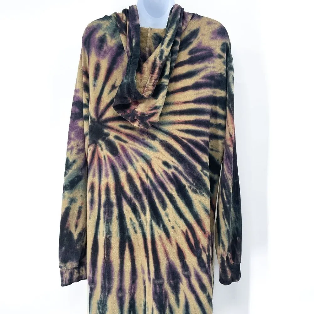 Torrid French Terry Tie Dye Hoodie Dress Sweatshirt Midi Plus Size Size 1 - Image 9