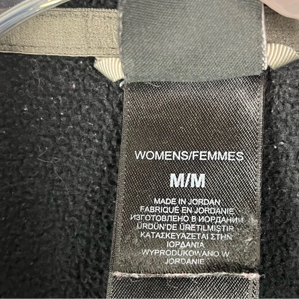 THE NORTH FACE Black Long Sleeves Front Zipper Fleece Jacket, Size Medium - Image 4