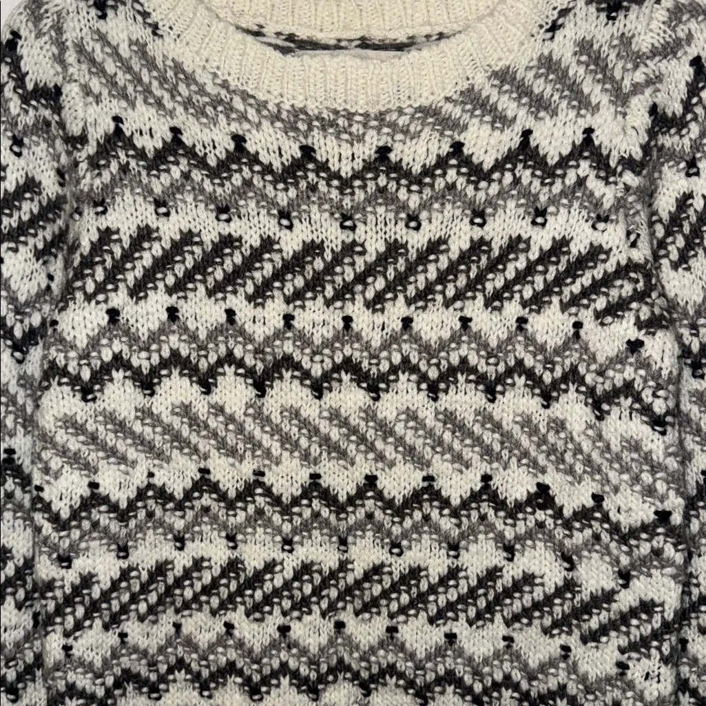 Ann Taylor LOFT Wool Alpaca Blend Chunky Knit Sweater Long Sleeve Women’s XS - Image 4