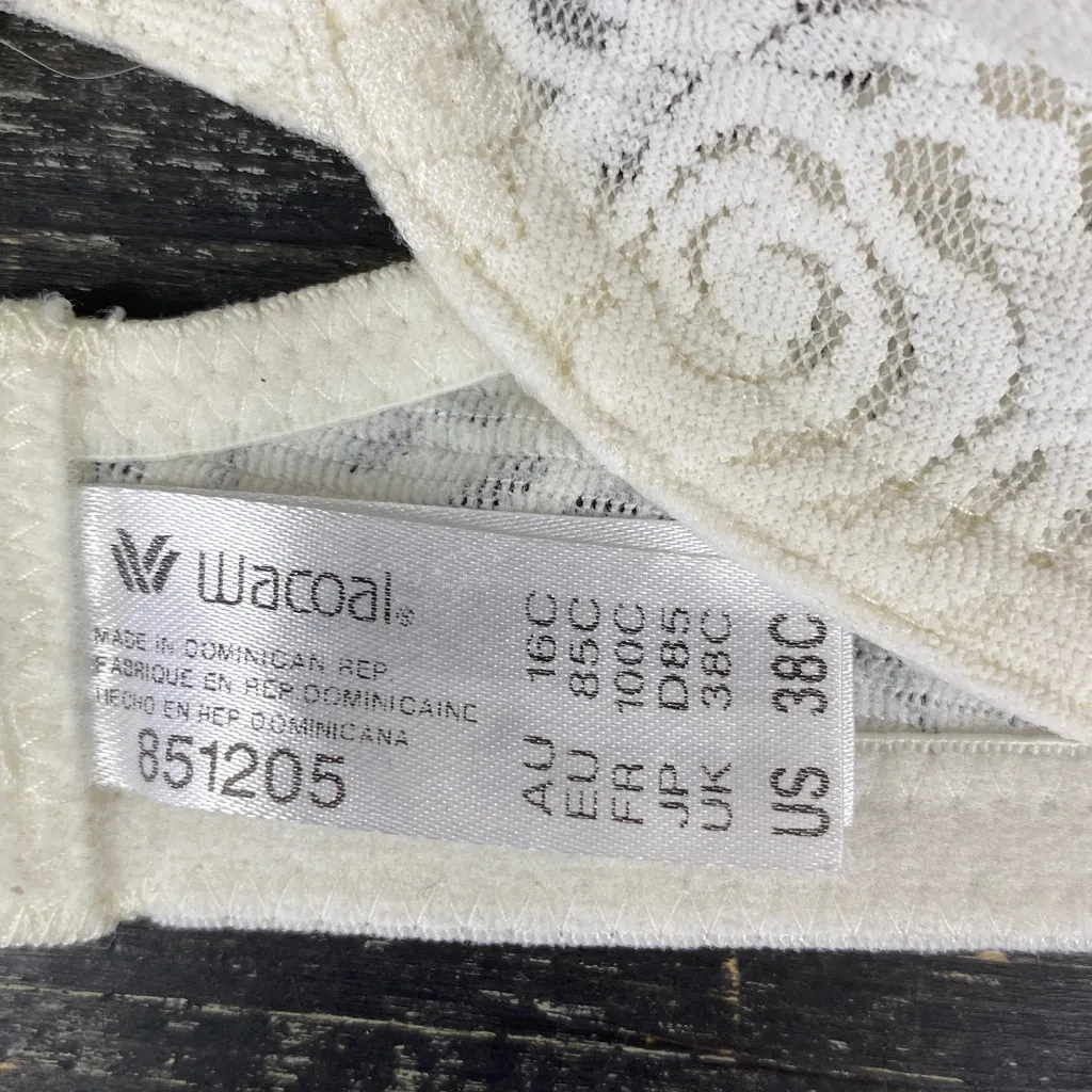 Wacoal Ivory 851205 Halo Lace Underwire Bra 38C - Image 9
