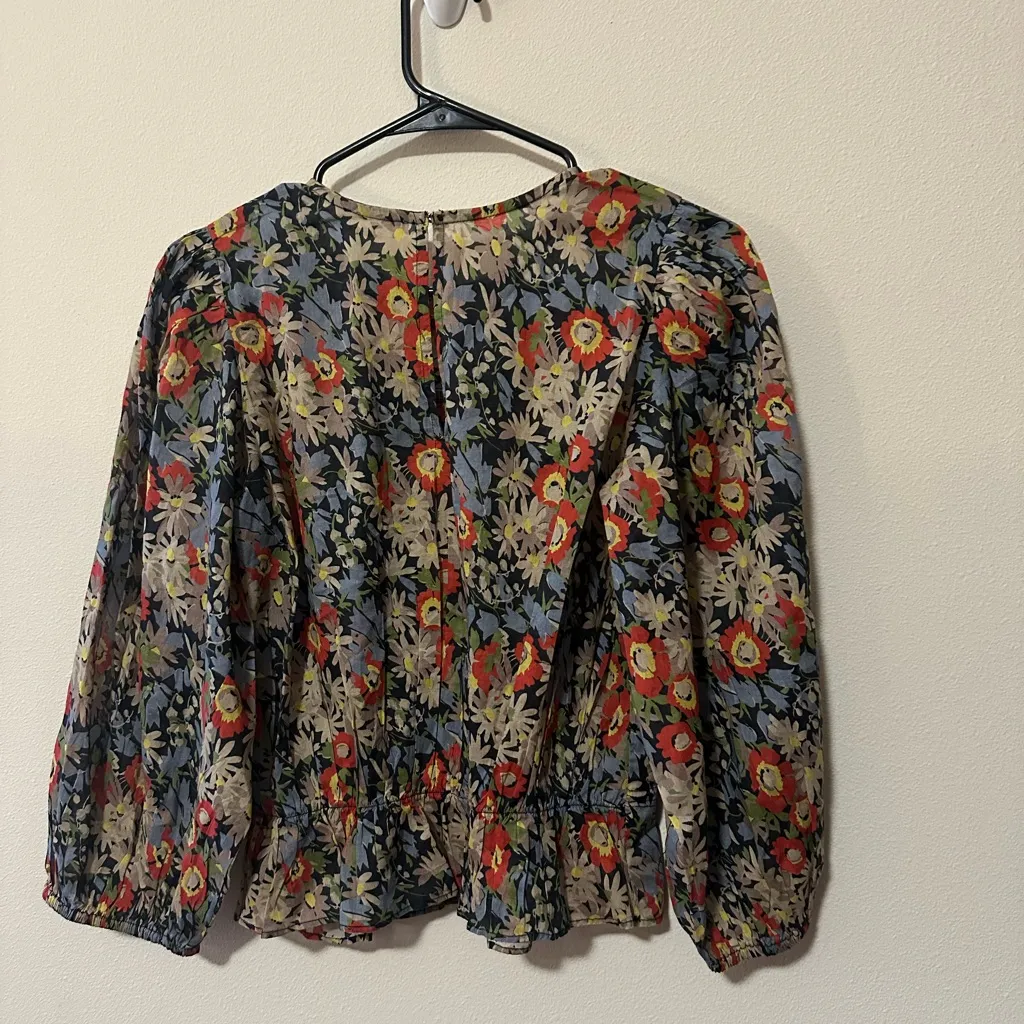The Great The Daze Floral Blouse twilight floral size 1 (S) designer boho top Red - Image 4
