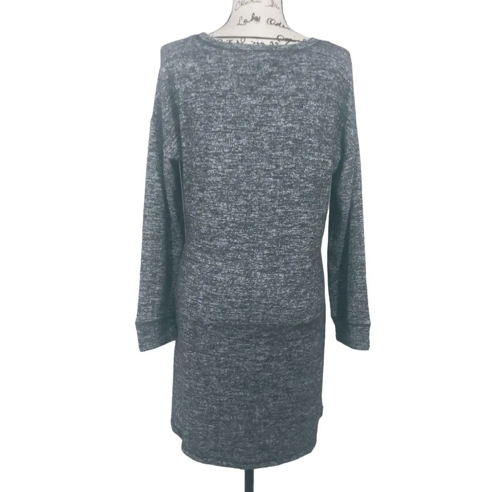 Cable & Gauge Gray Jersey Knit Long Sleeve Dress Size L - Image 2