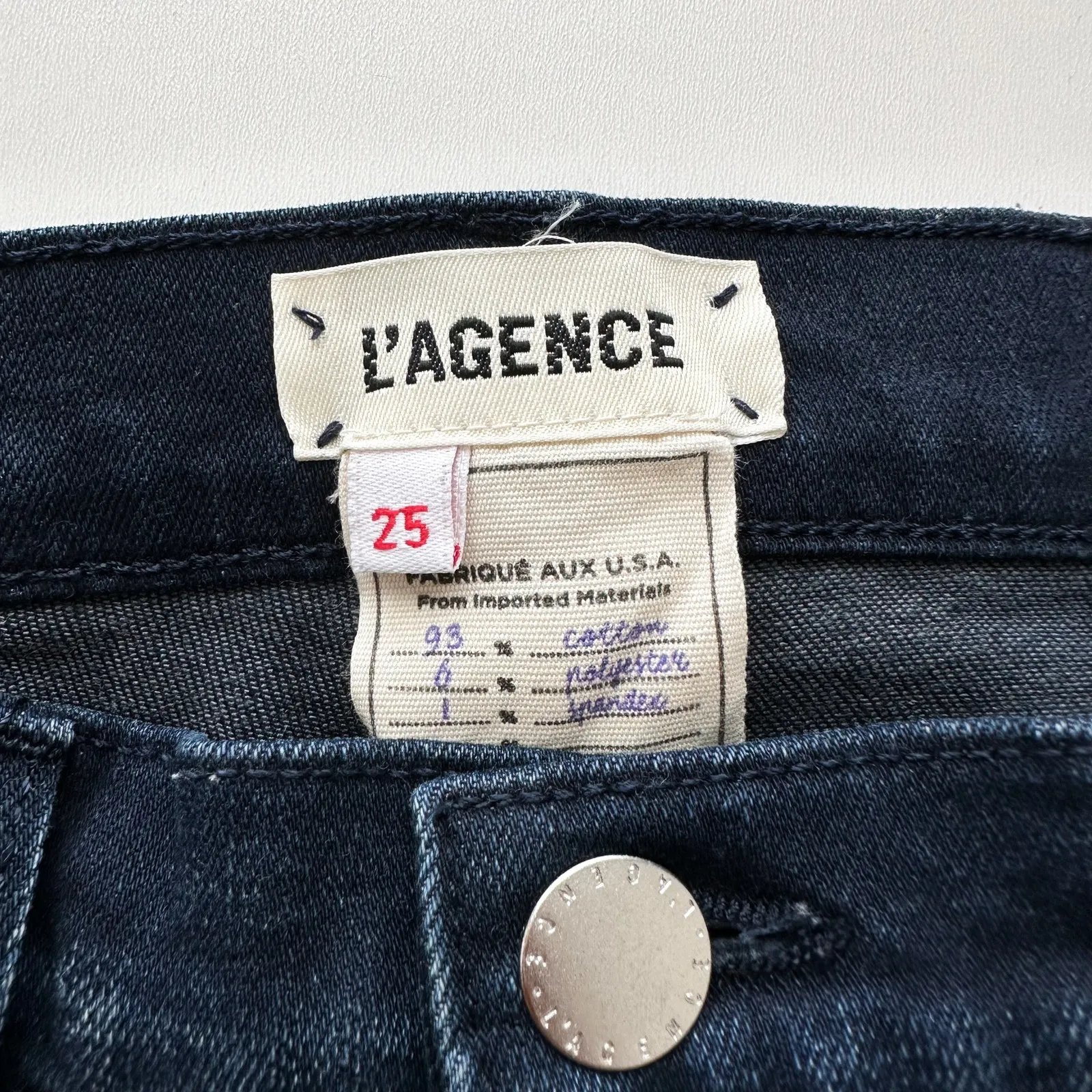 L'Agence El Matador High Rise Raw Hem Skinny Jeans - Image 4