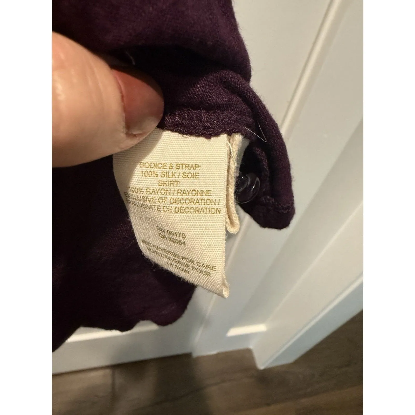 Women’s Free People Sleeveless Embroidered Purple Plum Mini Dress Bohemian XS - Image 4