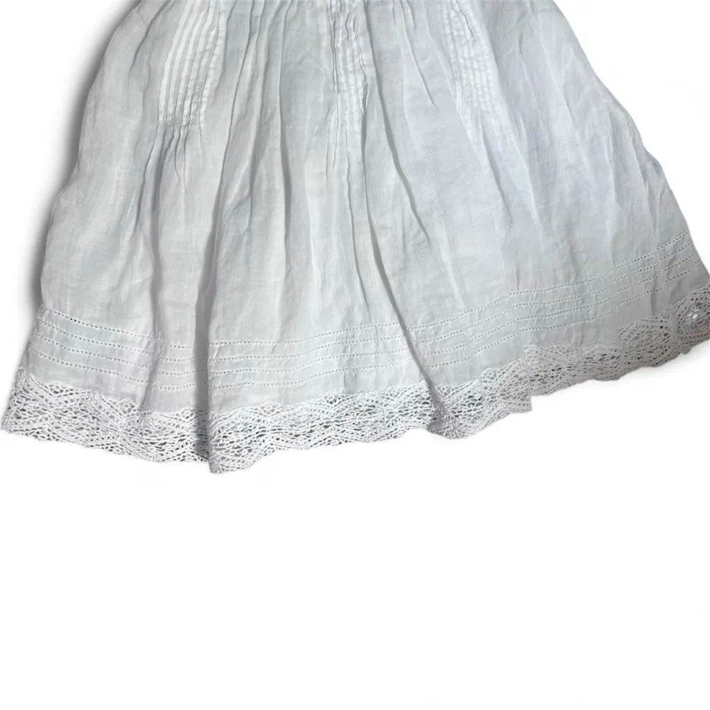 FRAME Lace Pintuck Ruffle Dress – XS - Image 3