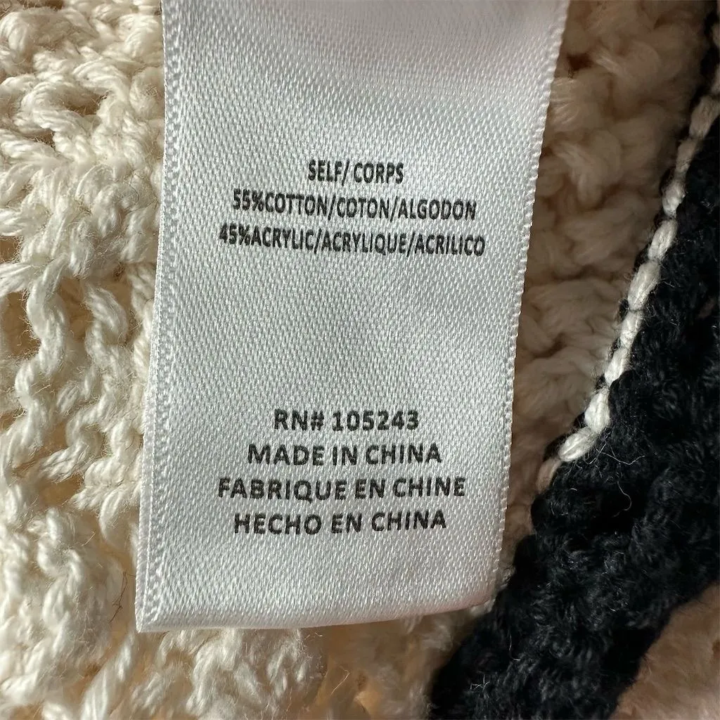 Bobeau Women's XL Adri Cream Sleeveless Crochet Sweater Vest Shell Stitch Fix - Image 8