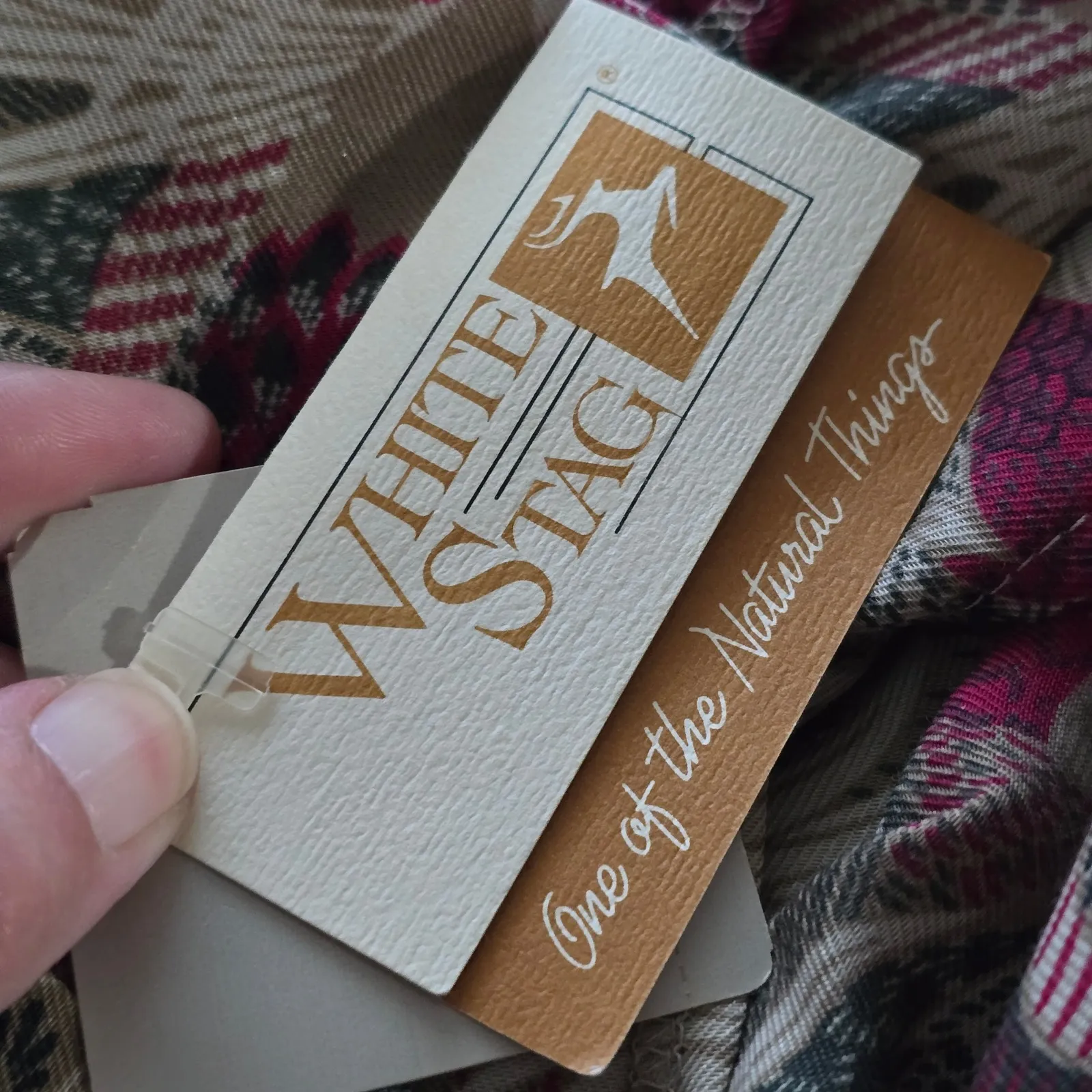 Vintage White Stag 80s DeadstockJacquard Bird Print Blouse Size 18 - Image 9