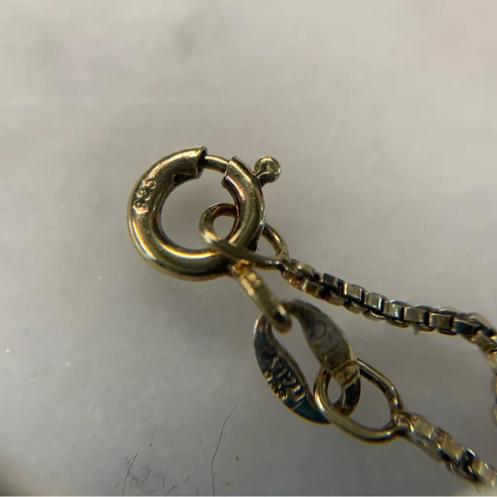 Gold Vermeil Sterling Silver Heart Pendant Necklace Genuine Ruby 17.5” 925 RSE - Image 6