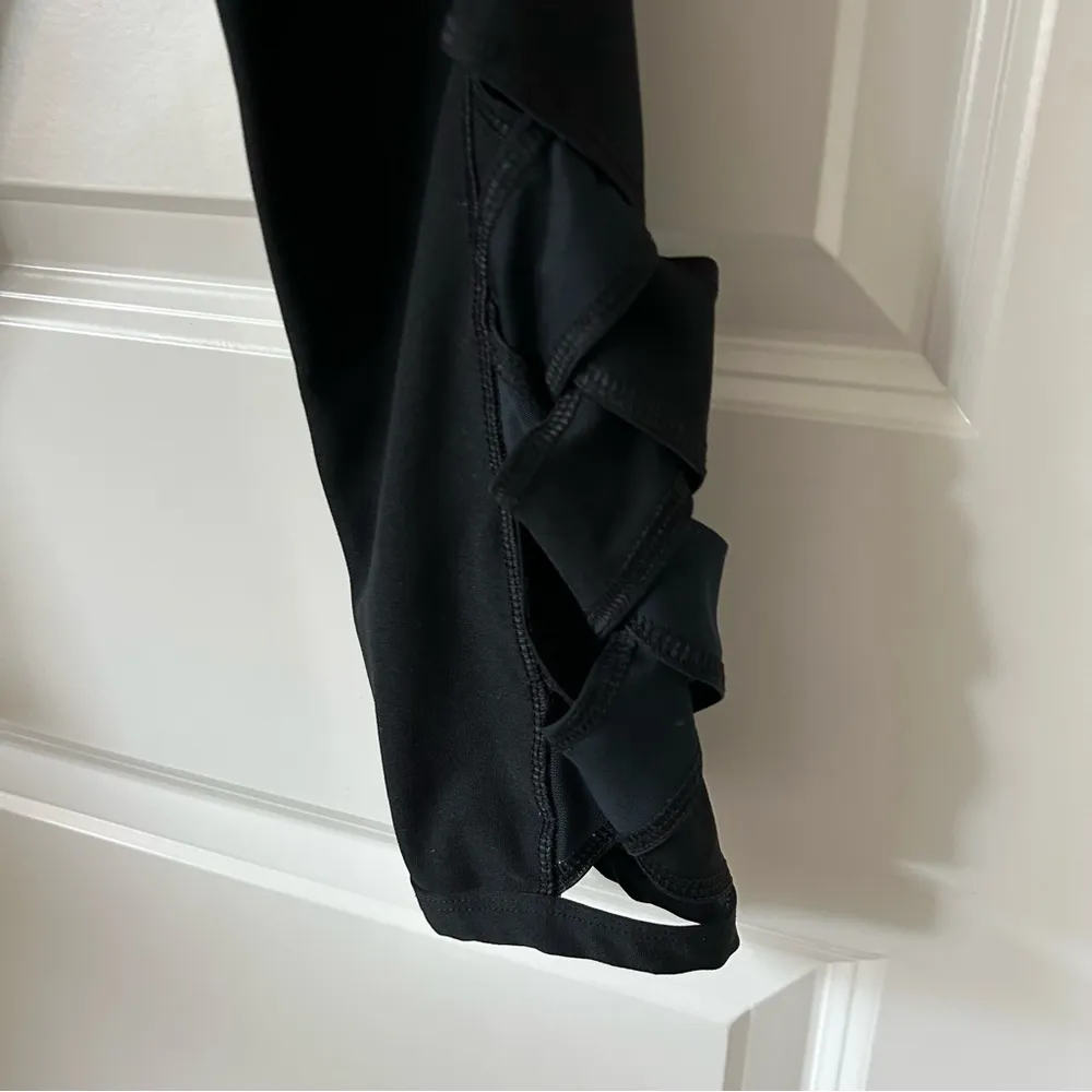 RBX Black Cropped Workout Leggings Size M - Image 2