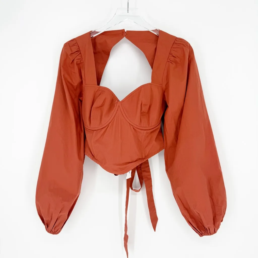 NWT Kelclight x The Drop Baked Clay Top M Orange Size M - Image 3