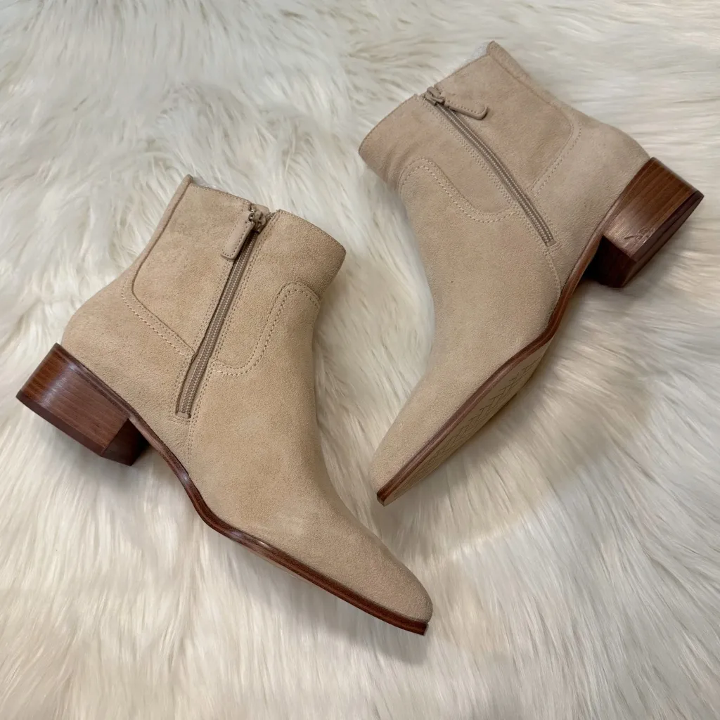 Cole Haan Women’s Natural Naia Pointed Toe Ankle Boots Size 10.5B - Image 5