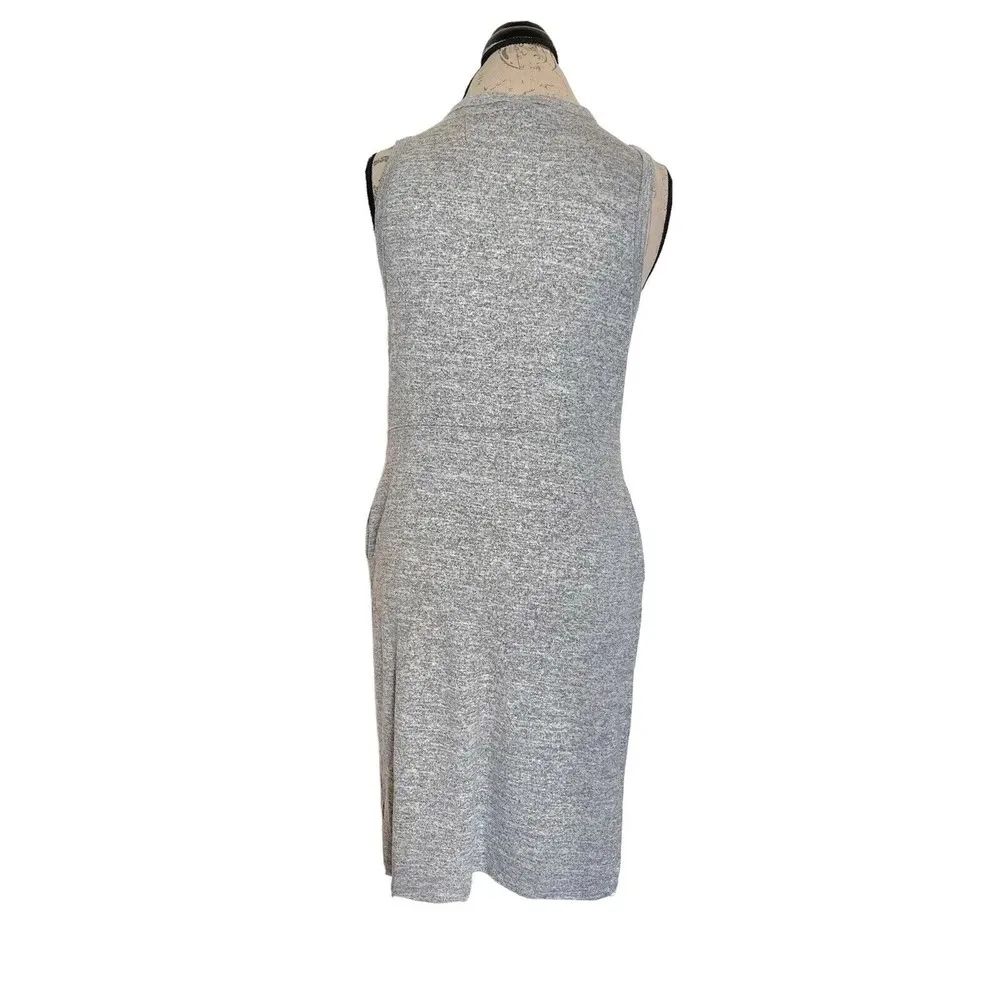 A new day Womens Dress Sleeveless Size Small Heather Grey Shift NWT Knit Stretch - Image 2