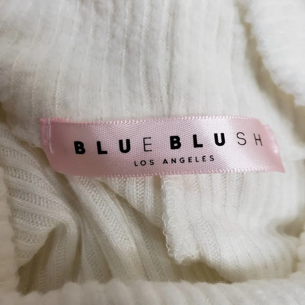 Blue Blush Los Angeles Womens S White Dolman Sleeve Cropped Sweater - Image 8