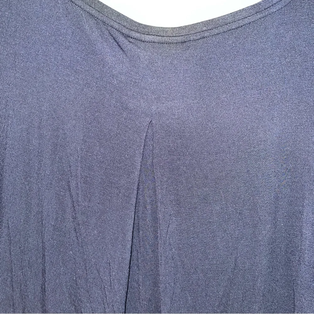 Majestic Filatures Deluxe TeeShirt 3/4 Sleeve Wide Neck Tee Size Small Black - Image 4