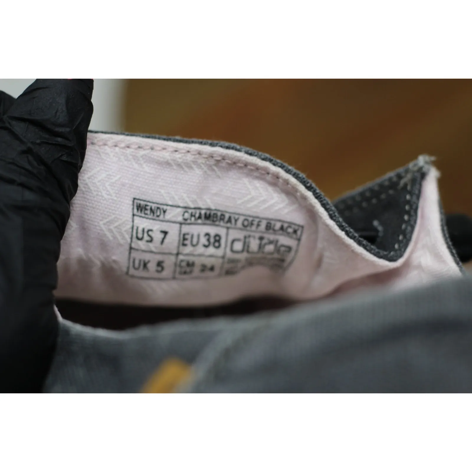 Hey Dude Wendy Chambray Off Black Boho Loafers Comfort Casual‎ Shoes US 7 - Image 2