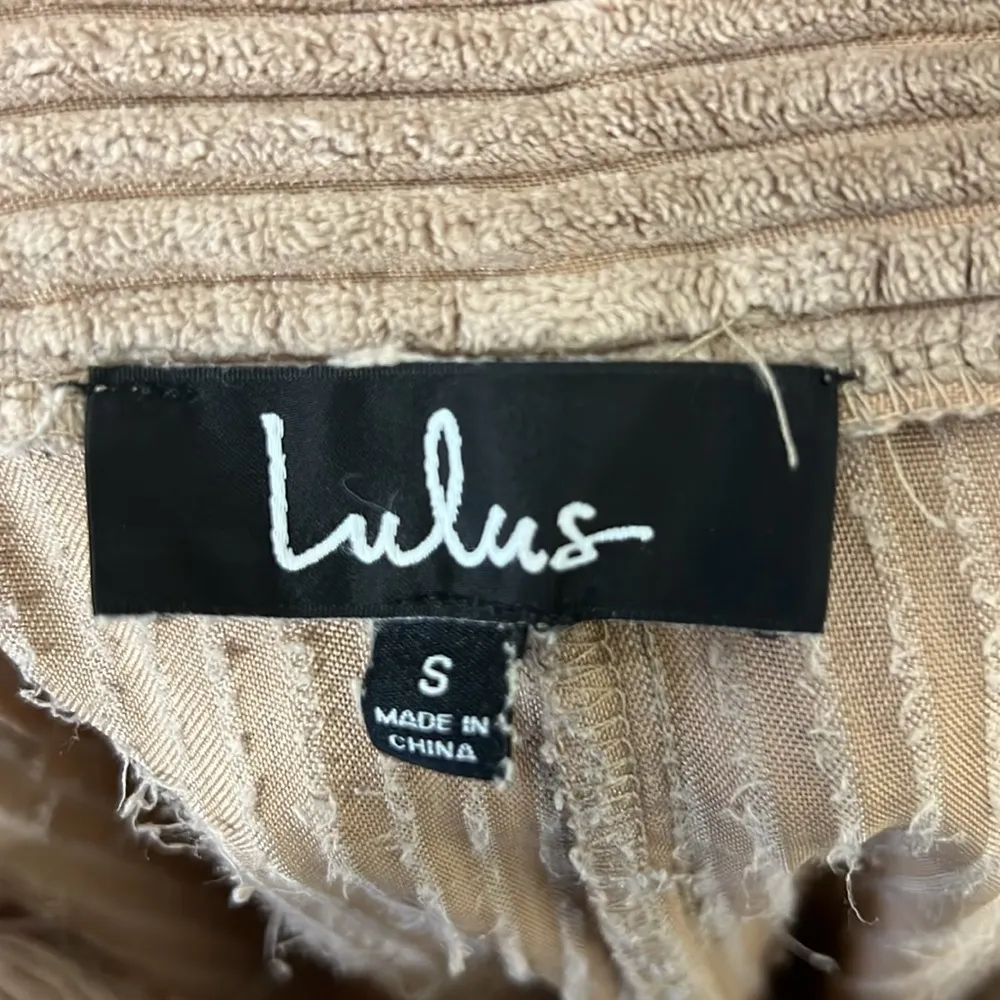 Lulus Jennings Camel Corduroy Culotte Pants Tan - Image 6