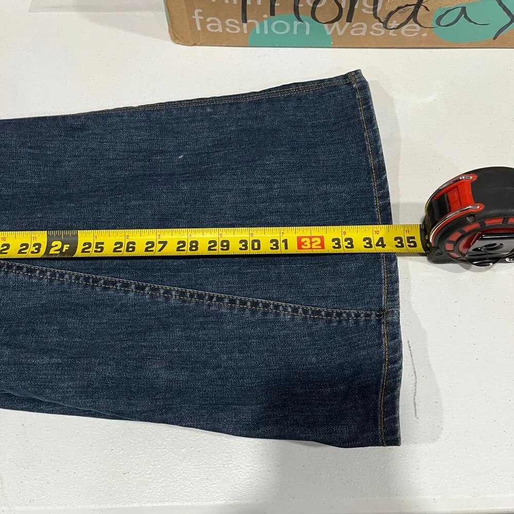 Vintage Talbots Denim Mermaid Fit N Flare Maxi Skirt Womens 10 Modest No Slit - Image 7