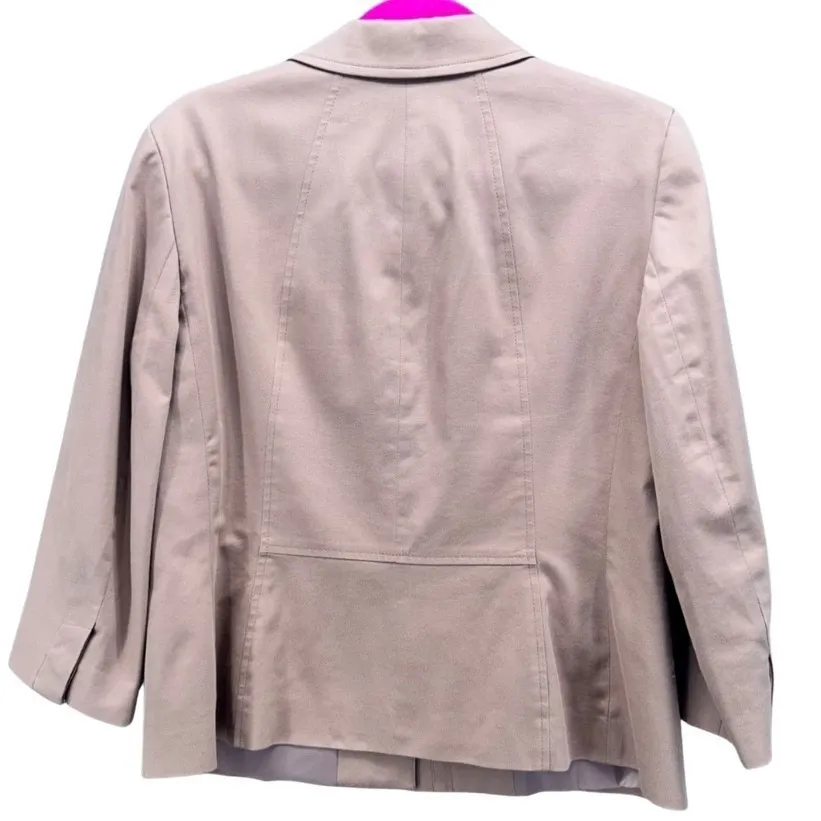 Talbots Blazer Jacket‎ Skirt Suit Tan 10 - Image 3