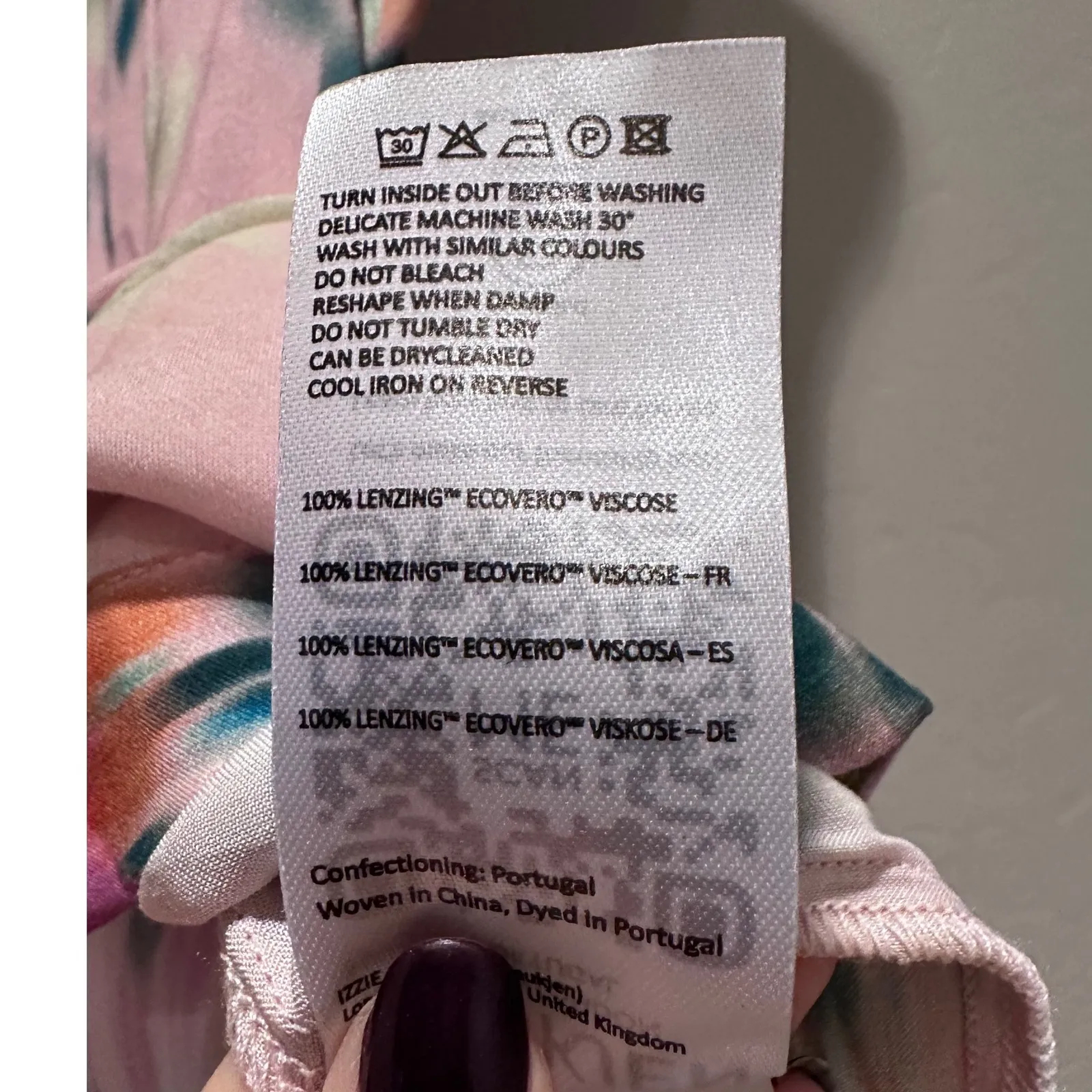 Baukjen Pink Gia Floral Watercolor Short Sleeve Blouse Size US 4 - Image 7