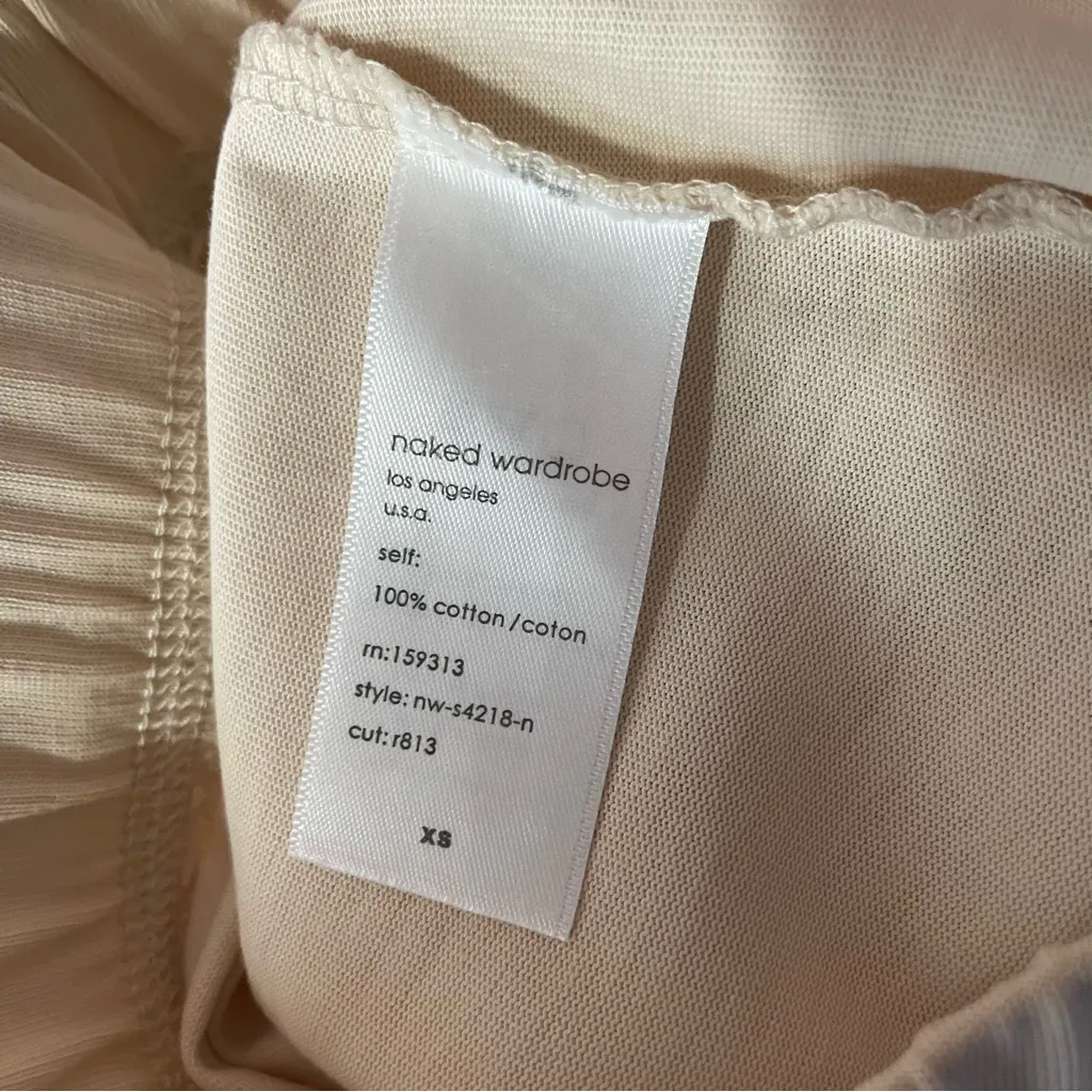 Naked Wardrobe Nude Bodycon Maxi Skirt Size XS EUC - Image 7