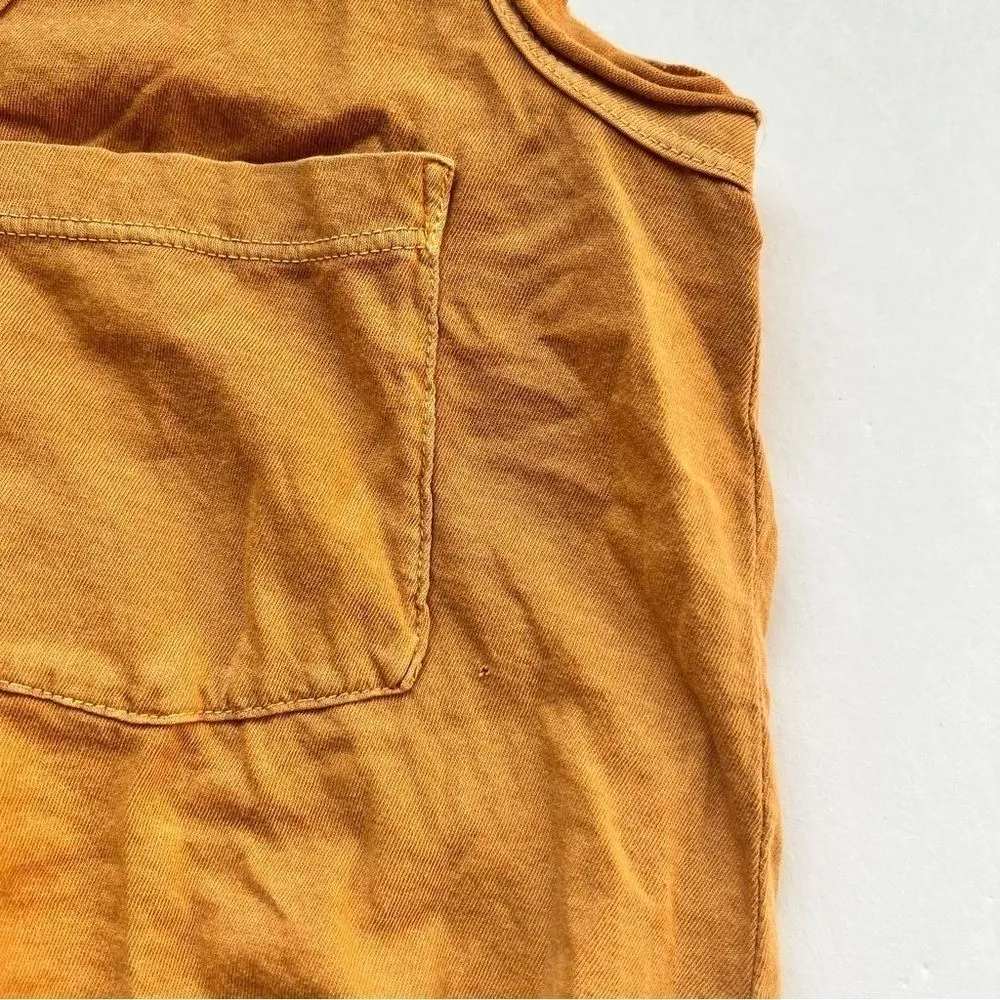 James Perse Vintage Sleeveless Pocket Tank Mustard Yellow Size X-Small NWOT - Image 6