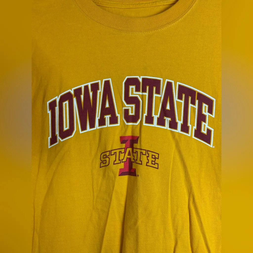 Russel Athletics Yellow Unisex Iowa State Cyclones Casual Cotton Tee Size XL - Image 2