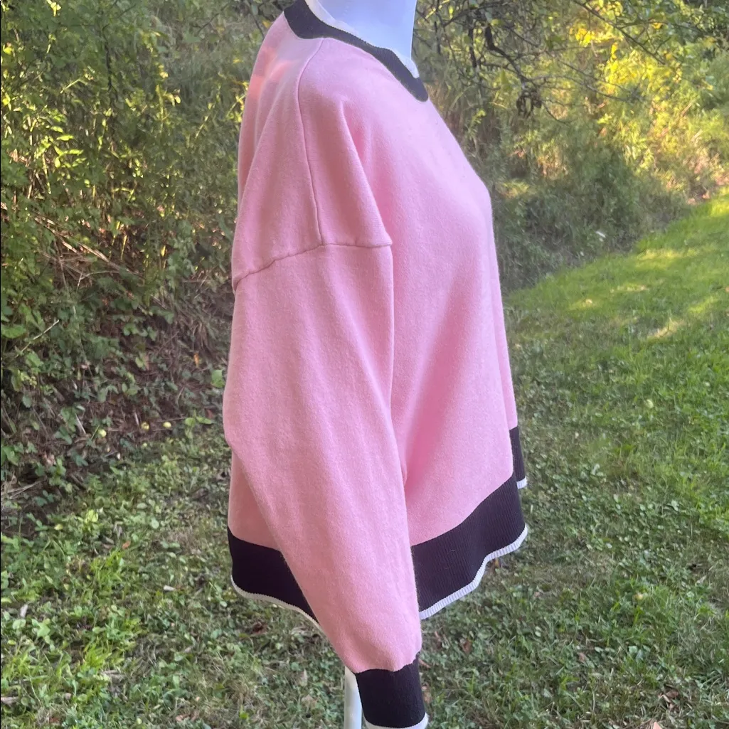 Juicy Couture Pink Pullover with Black Trim - Image 3