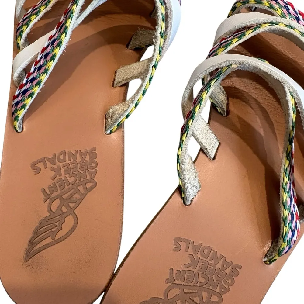 ANCIENT GREEK Niki Raffia Sandals - Image 9