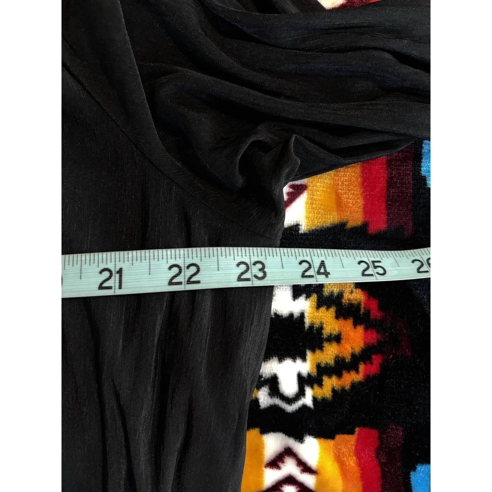 Jennifer Lopez Chiffon Black Keyhole Neck Long Sleeve Blouse Size 1X Lined Flowy - Image 6