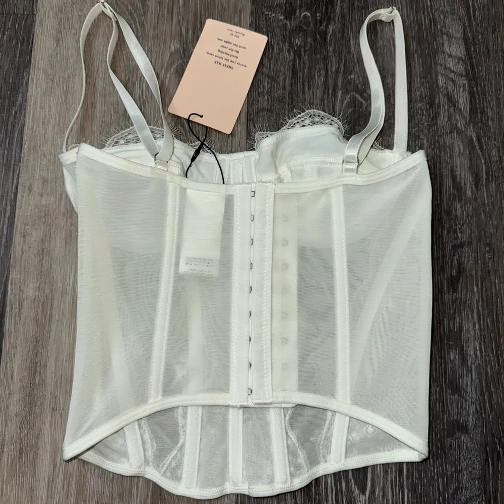 White Lace Corset By Shein Bae - Size XS - Image 2