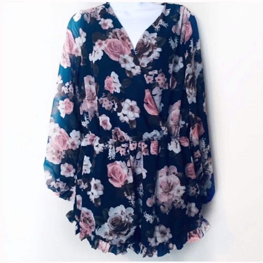 ✨ J for Justify Long Sleeve Floral Print Romper✨ - Image 2