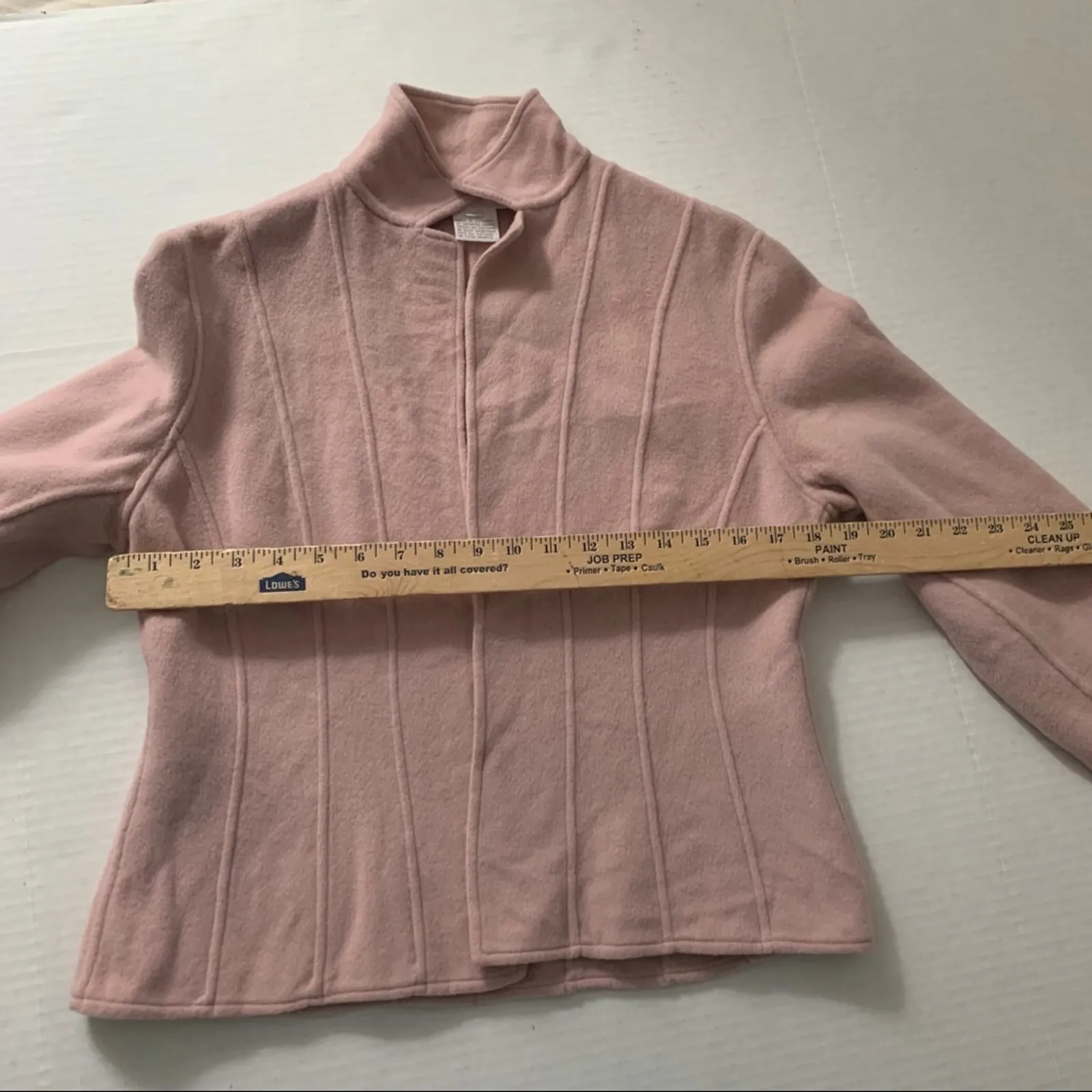 Jones New York Wool Blend Seamed Jacket Blush Pink - Image 3