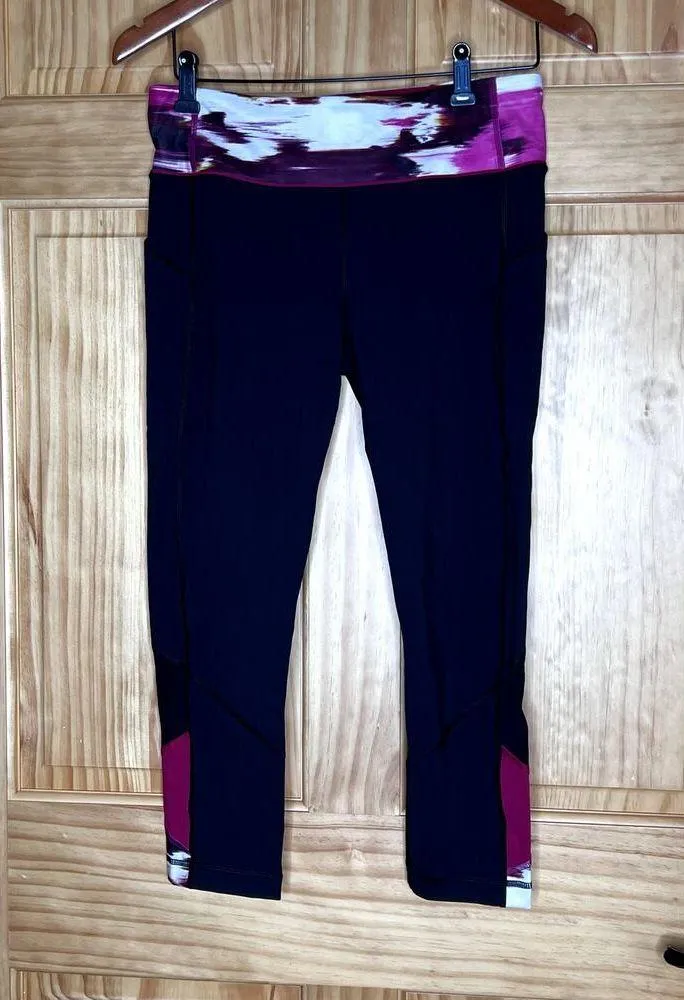 Lululemon womens size 8 Pace Rival 22" crop legging size 8 workout, jogging - Image 3
