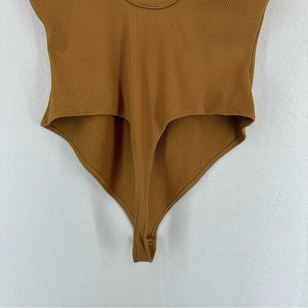 Wild Fable Tank Bodysuit Ribbed Thong Womens 2XL Brown - Image 9