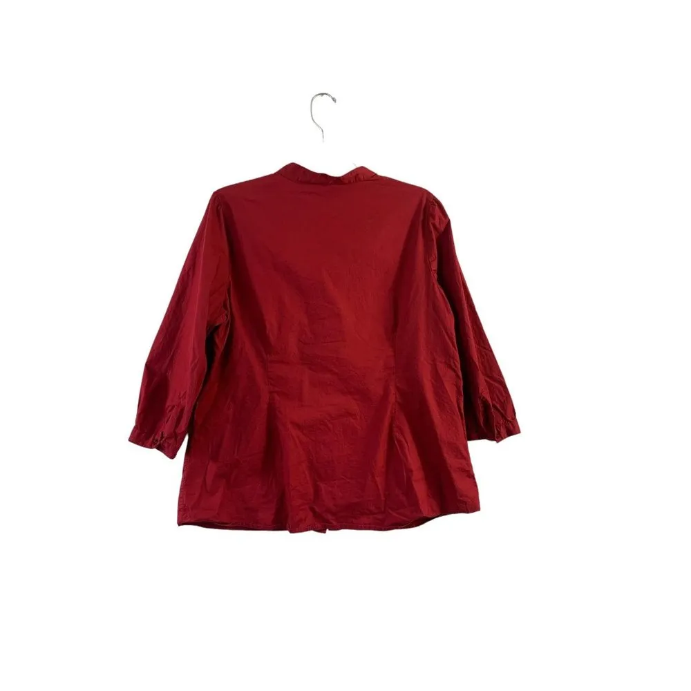 St Johns Bay Women's Cherry Red Top - Image 2