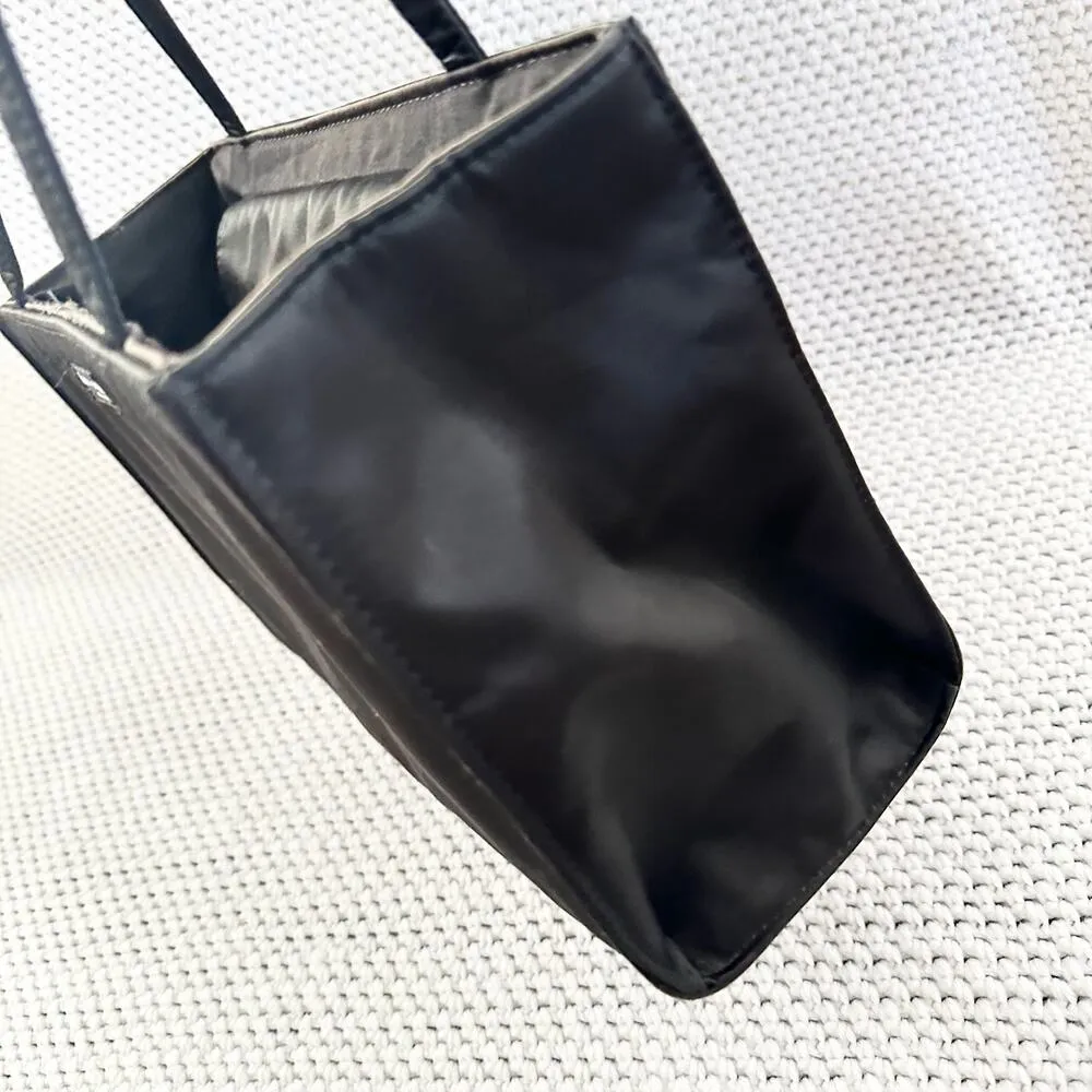 Kate Spade Black Nylon Vintage Boxy Structured Top Handle Bag Essential Y2K - Image 9