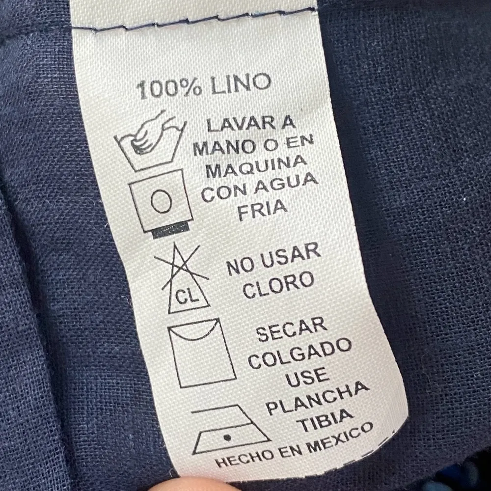 NWOT Les Filles du Nord “Danielle” hand embroidered balloon sleeve tassle lin… Blue Size M - Image 15