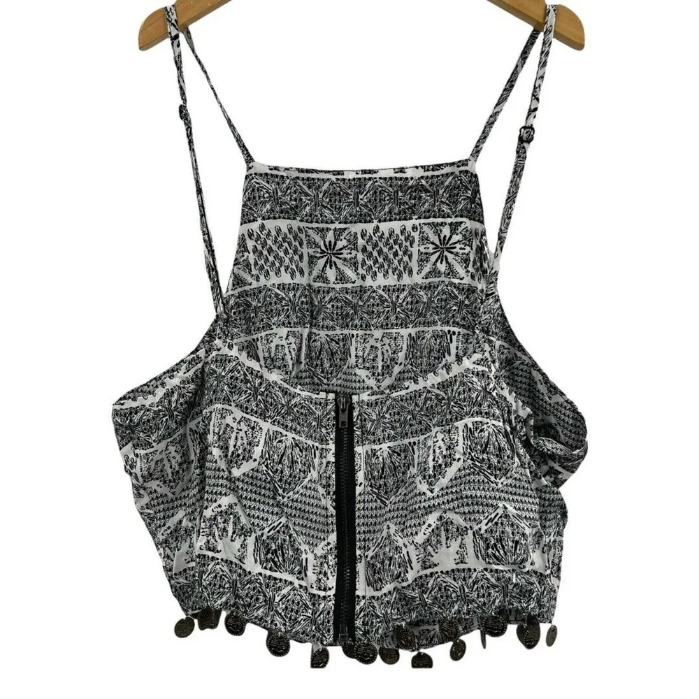 Millau Cropped Sleeveless Top with Coin Hem Size Small New - Image 3