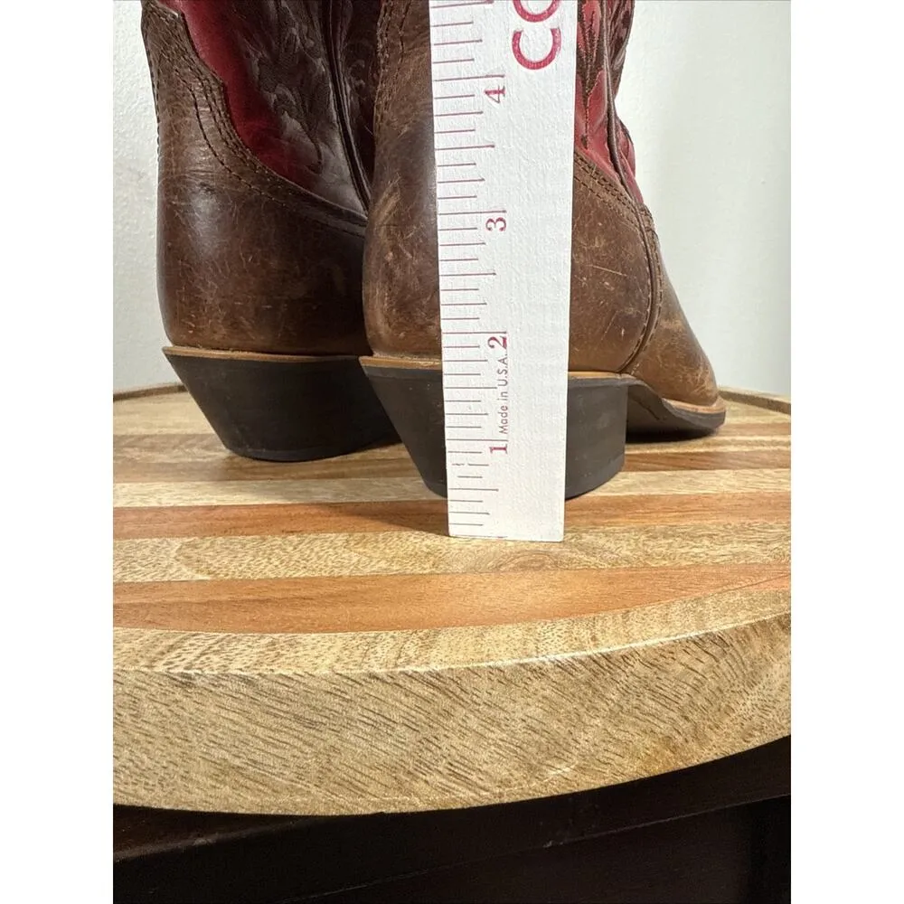 Twisted X WWT0027 Western Snip Toe Red Embroidered Cowgirl Boots Size 5 1/2B - Image 15