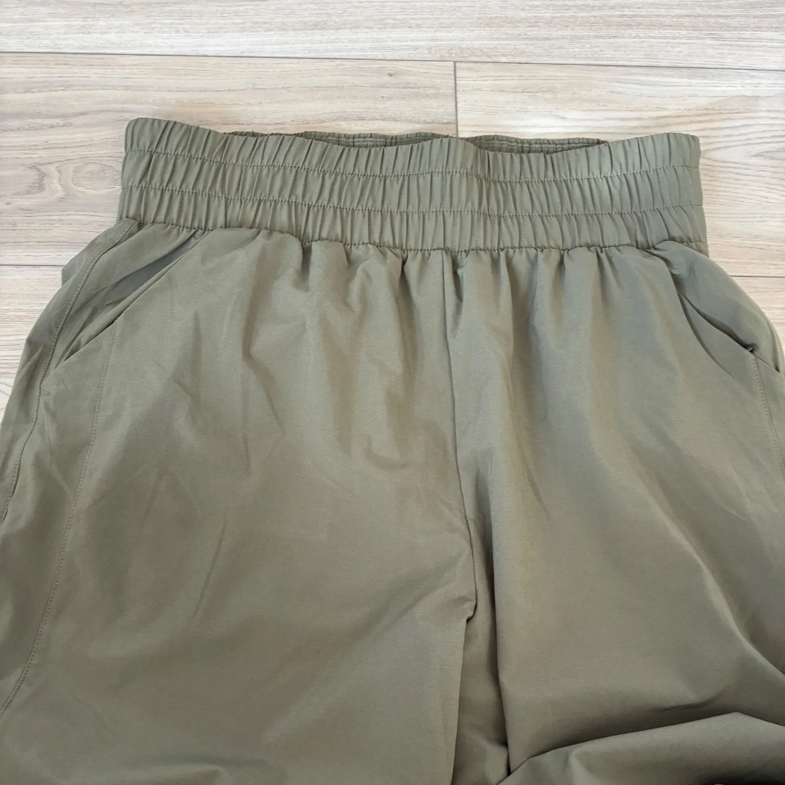 All in Motion Women's Wide Leg Pants Olive Green Elastic Waist Size L Athletic - Image 2