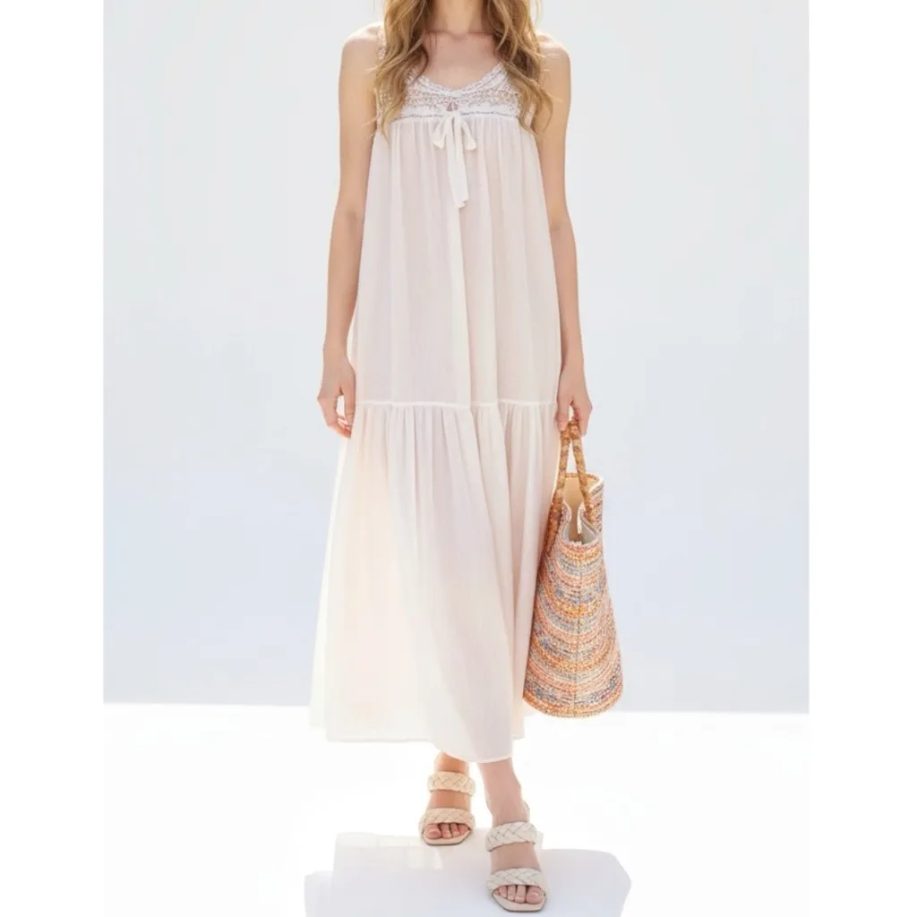 ULLA JOHNSON Rowena Coverup Dress, Ivory, P/XS White - $128 New With Tags -  From Dress Confidently