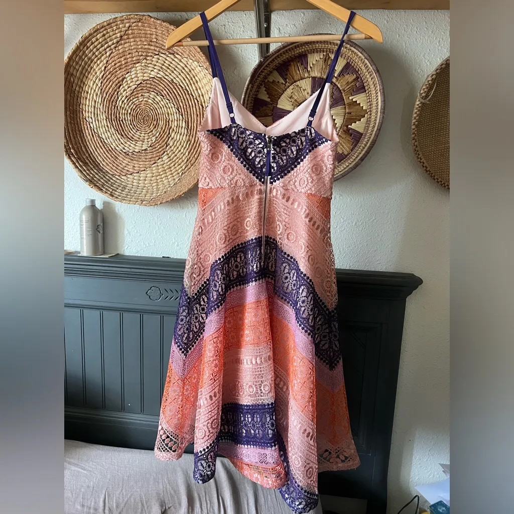 NWT Anthropologie Maeve Summer Cottage Midi Dress - Size petite 0P pink purple - Image 9