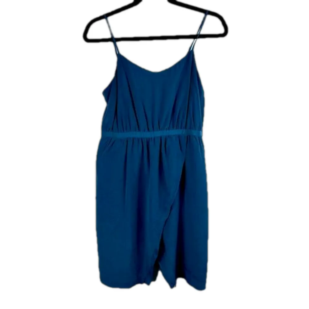 Madewell Silk Sandstar Size 2 Blue Mini Lightweight Dress 100% Silk Teal‎ - Image 2